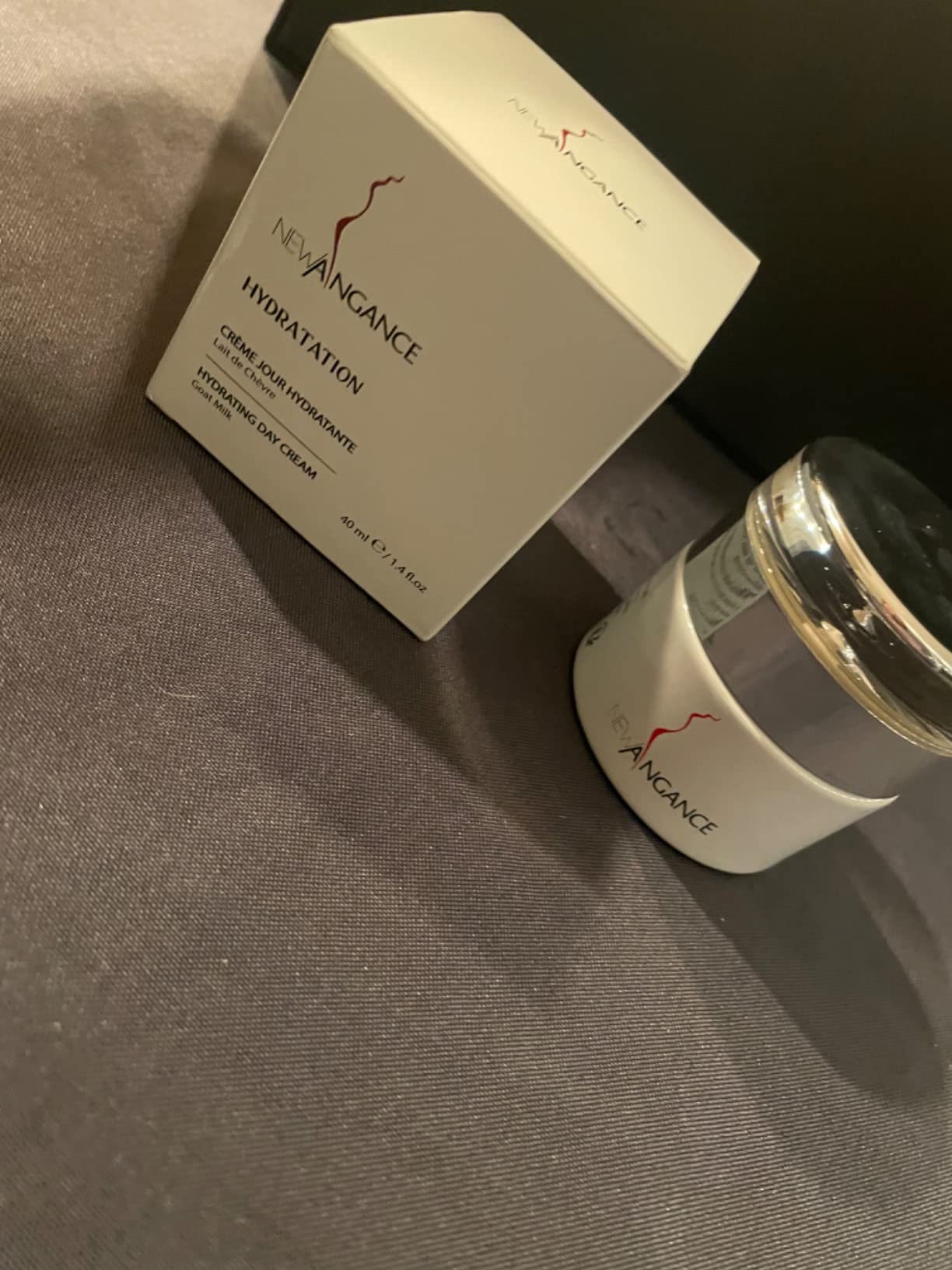NEW ANGANCE Hydrating Goat Milk Cream Skincare Collagen Face Moisturizer for All Skin Types Day and Night Cream Hydrate Smooth Your Skin, 1.4 Fl Oz