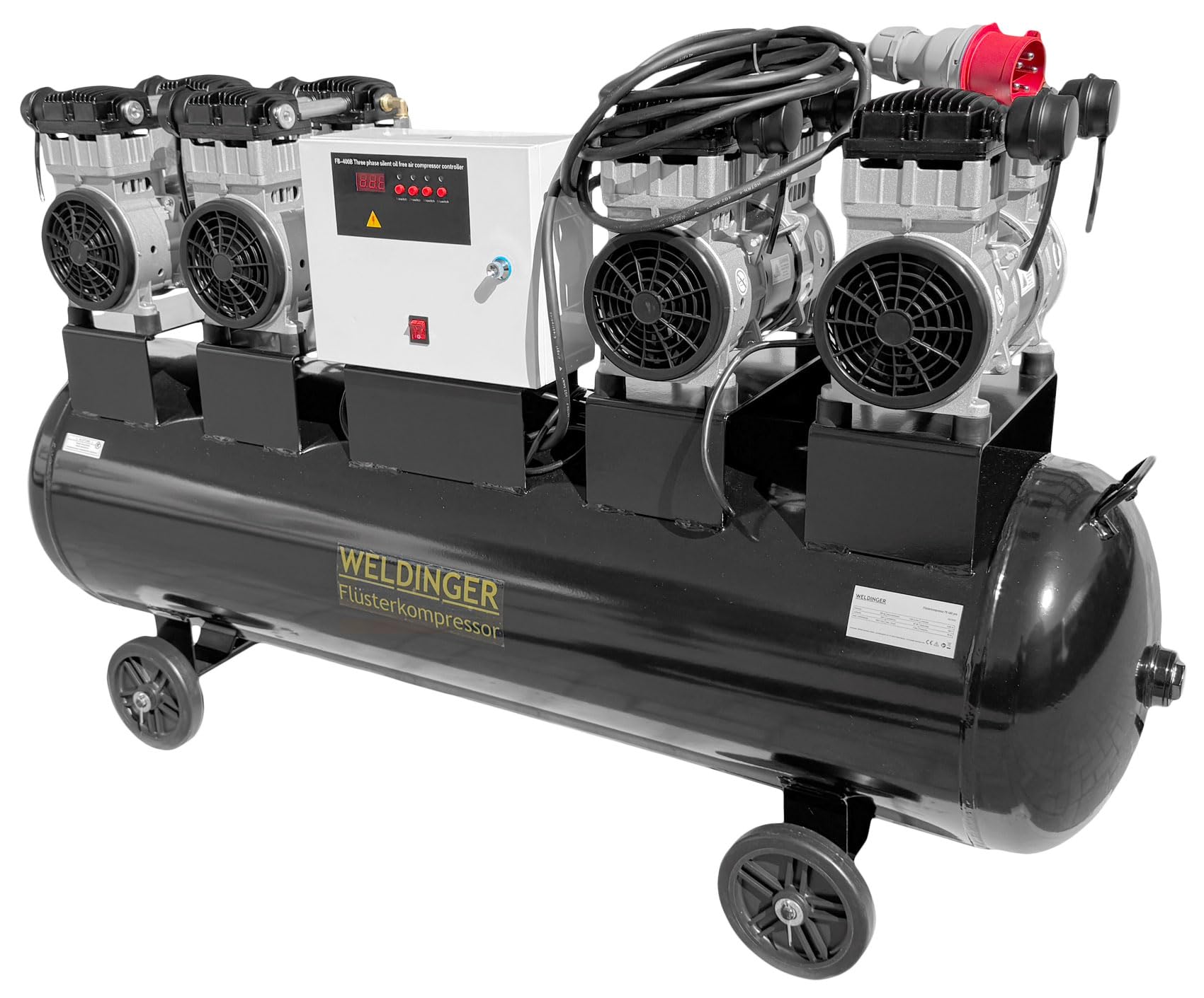 WELDINGER Flüsterkompressor FK 680 pro 6,0 kW Luftabgabe 680 l (Silentkompressor ölfrei wartungsfrei) 5 Jahre Garantie