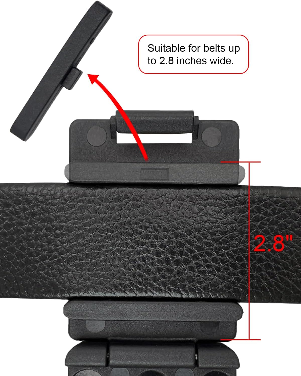 Magnetic Radio Holster Belt Mounting or Hang on Shoulder Walkie Mount Compatible with All Kinds of Walkie-Talkies Super Convenient to Put On and Take Off
