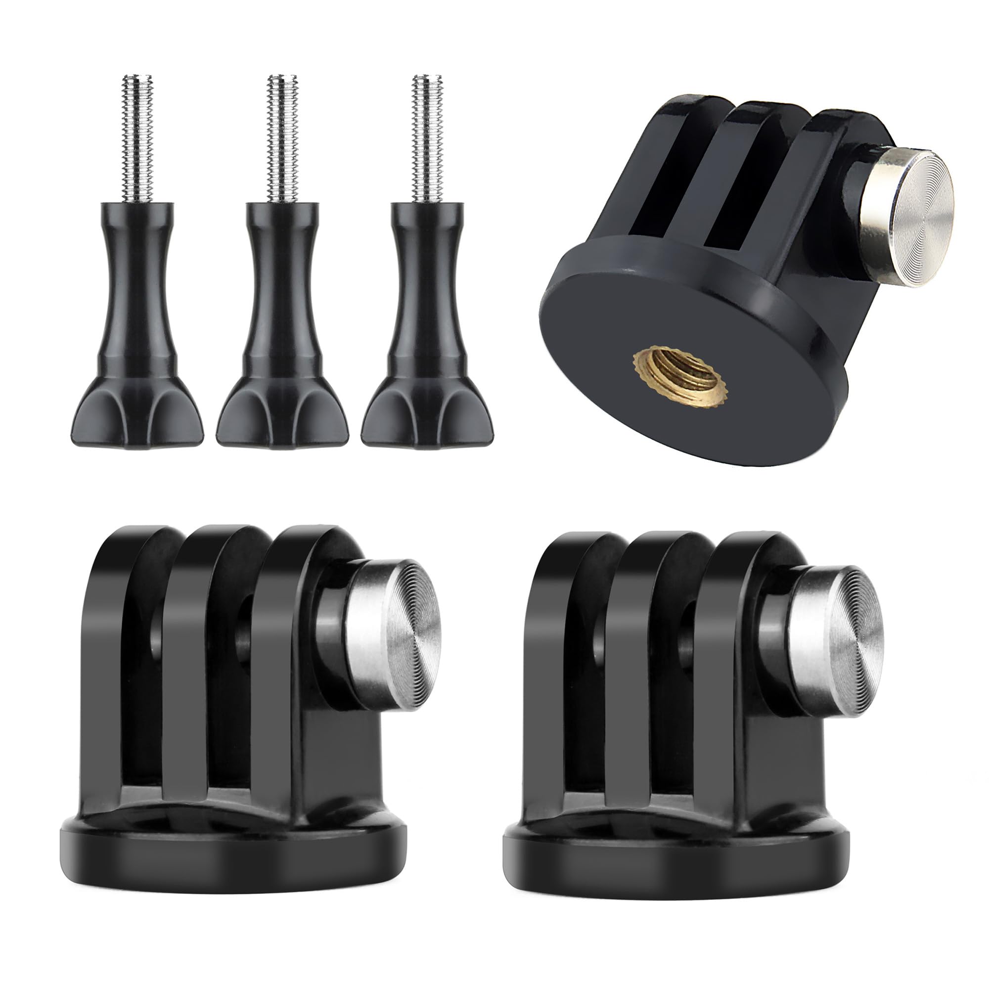 GEPULY 6PCS Mini Tripod Mount Adapter, Anti-Rust 316 Stainless Steel