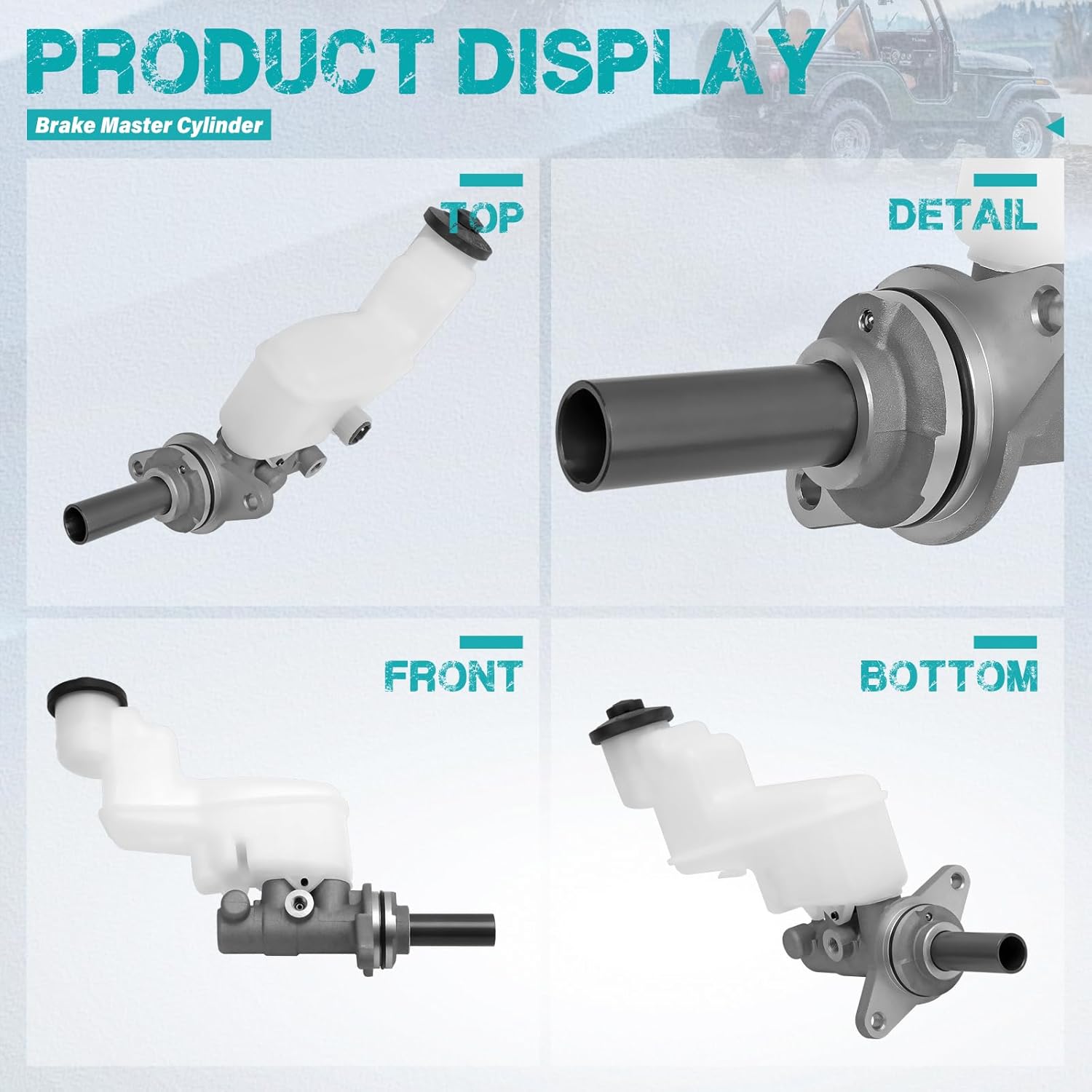 M630578 Brake Master Cylinder with Reservoir and Sensor Compatible with Toyota Vehicles - Camry 2007-2011, Avalon 2008-2013, OE 4702806030, 4720106420, 4720106422, 4720106423, 4720806030, MC390969