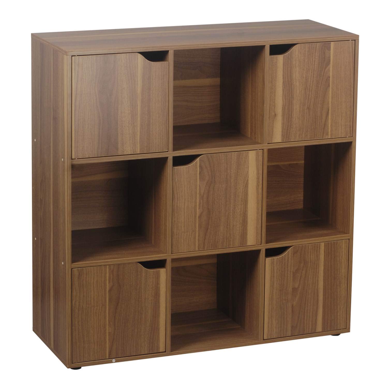 Libreria A 9 Cubi WOLTU Con 3 Cassetti - In Legno Rovere Chiaro 80x30x86.5cm, Per Soggiorno O Camera - Foto 7