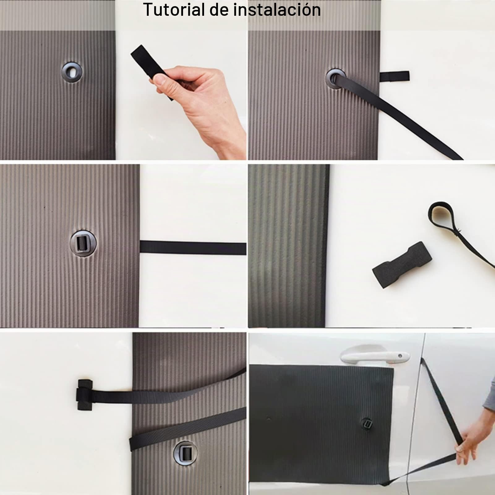 XPLKQXE Protector Abolladura Puerta Coche Panel Magnético, Protector Puerta Coche Ligero, Antiabolladuras para Garaje (Color : Black-2pcs, Tamaño : 80x40cm)