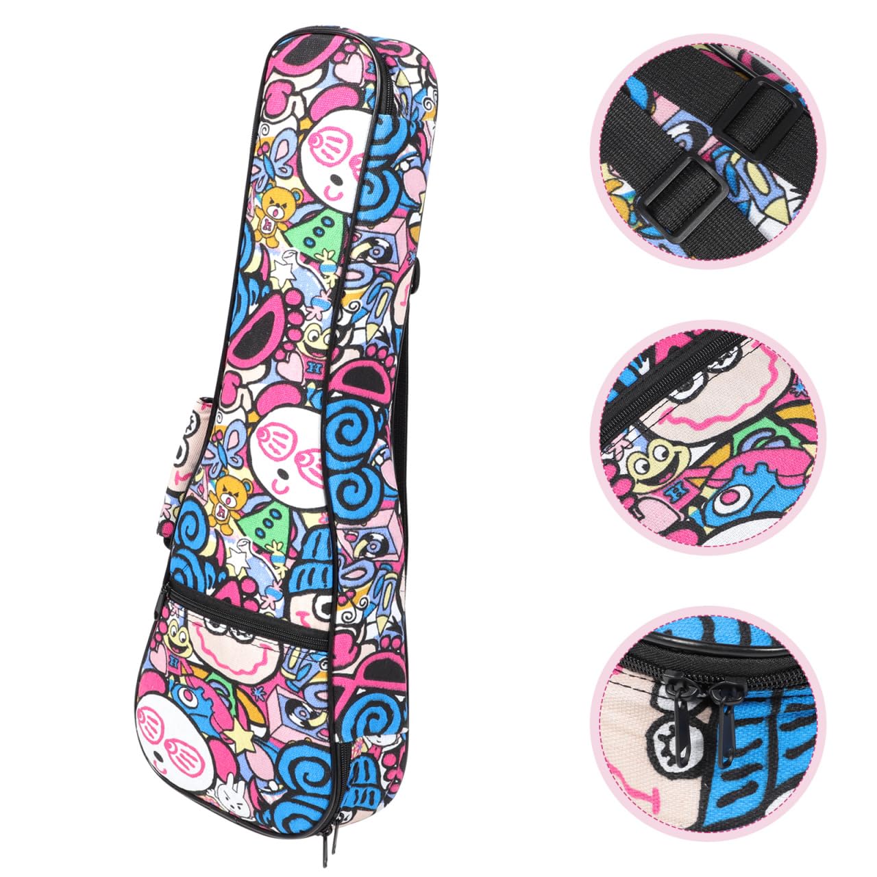 UPKOCH Estuche Impermeable para Ukelele 22.83 Pulgadas Bolsa Ligera De Transporte con Correa Ajustable Compatible con Ukelele Y Guitarra Acústica
