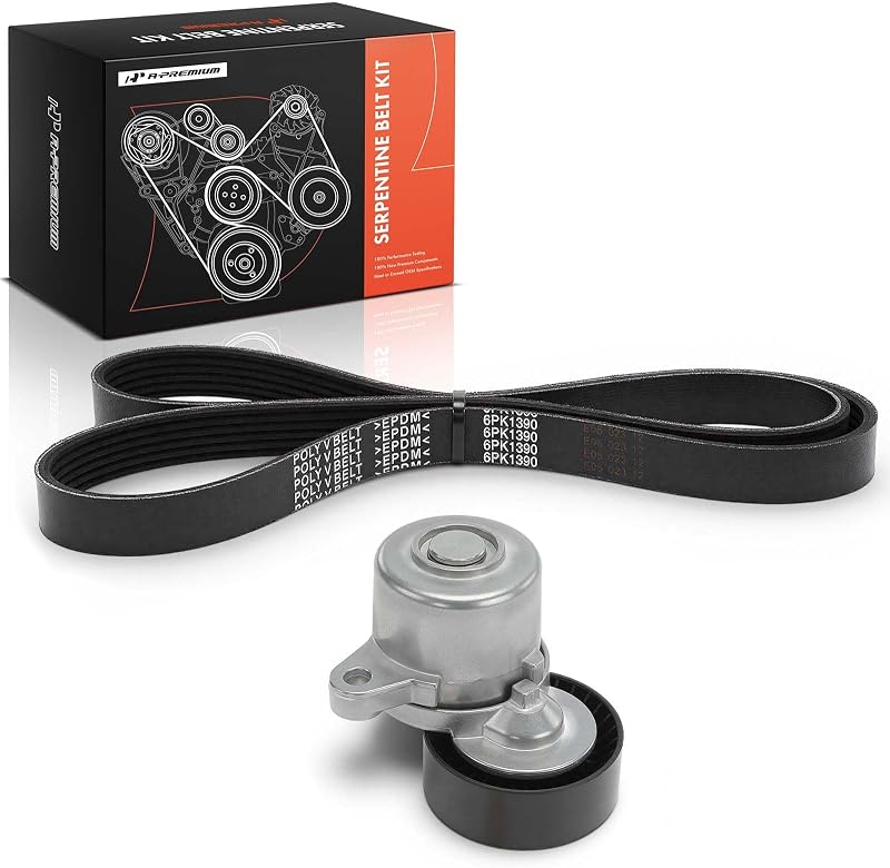 Kit de correia de acessórios do motor A-Premium com tensionador para Ford Transit 3.5L e 3.7L