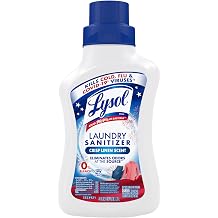 Lysol Disinfectant Laundry Sanitizer &amp; Scent Booster, Laundry Detergent Additive, Color Safe Bleach Alternative, Laundry Odor Eliminator, Kills Bacteria &amp; Viruses, Crisp Linen Scent, 41 Fl Oz Liquid