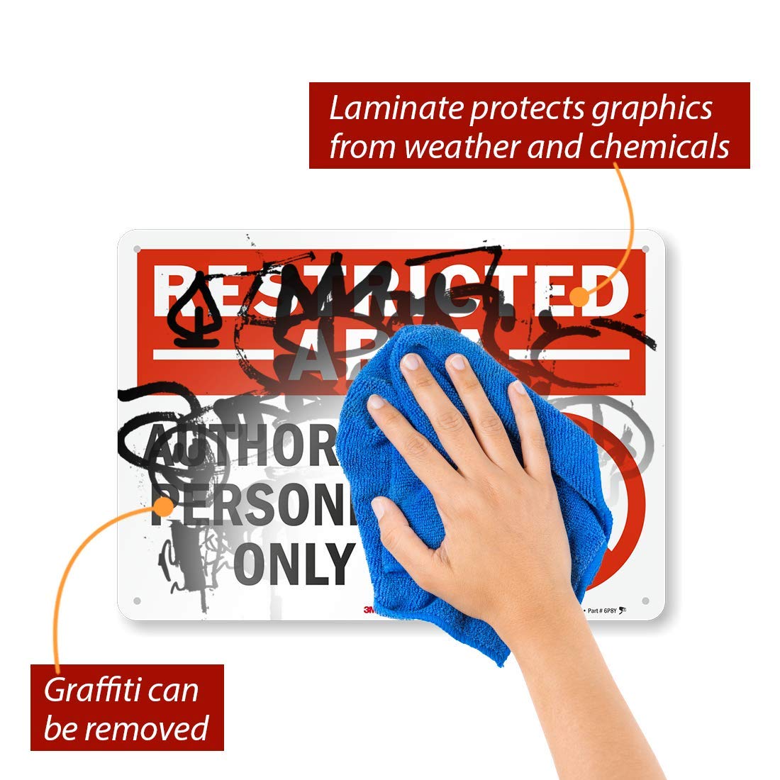 Confined Space Signage 3M Reflective Sign Legend Danger: Confined Space ...