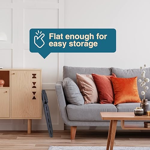 Miniatura 114 de Flottian Taburete plegable de 18 pulgadas para adultos y niños con capacidad para hasta 300 libras, taburetes plegables antideslizantes con asa,