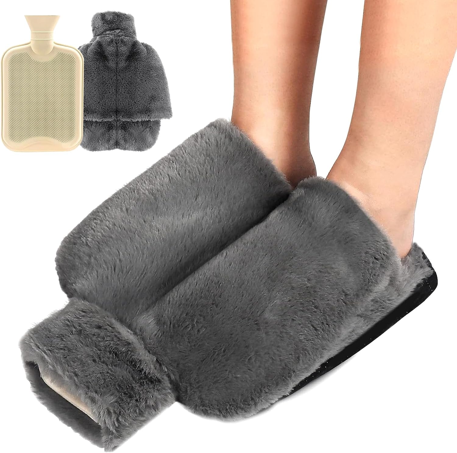 Scaldamani piedi borsa con acqua calda elettrica con tasca e peluches gatto caldo scaldapiedi sul divano nel letto 500w | Leroy Merlin