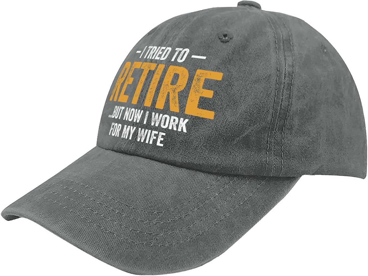 Weiweiwu I Tried to Retire but Now i Work for My Wife Ball caps Vintage Cotton Washed Baseball Caps image 2