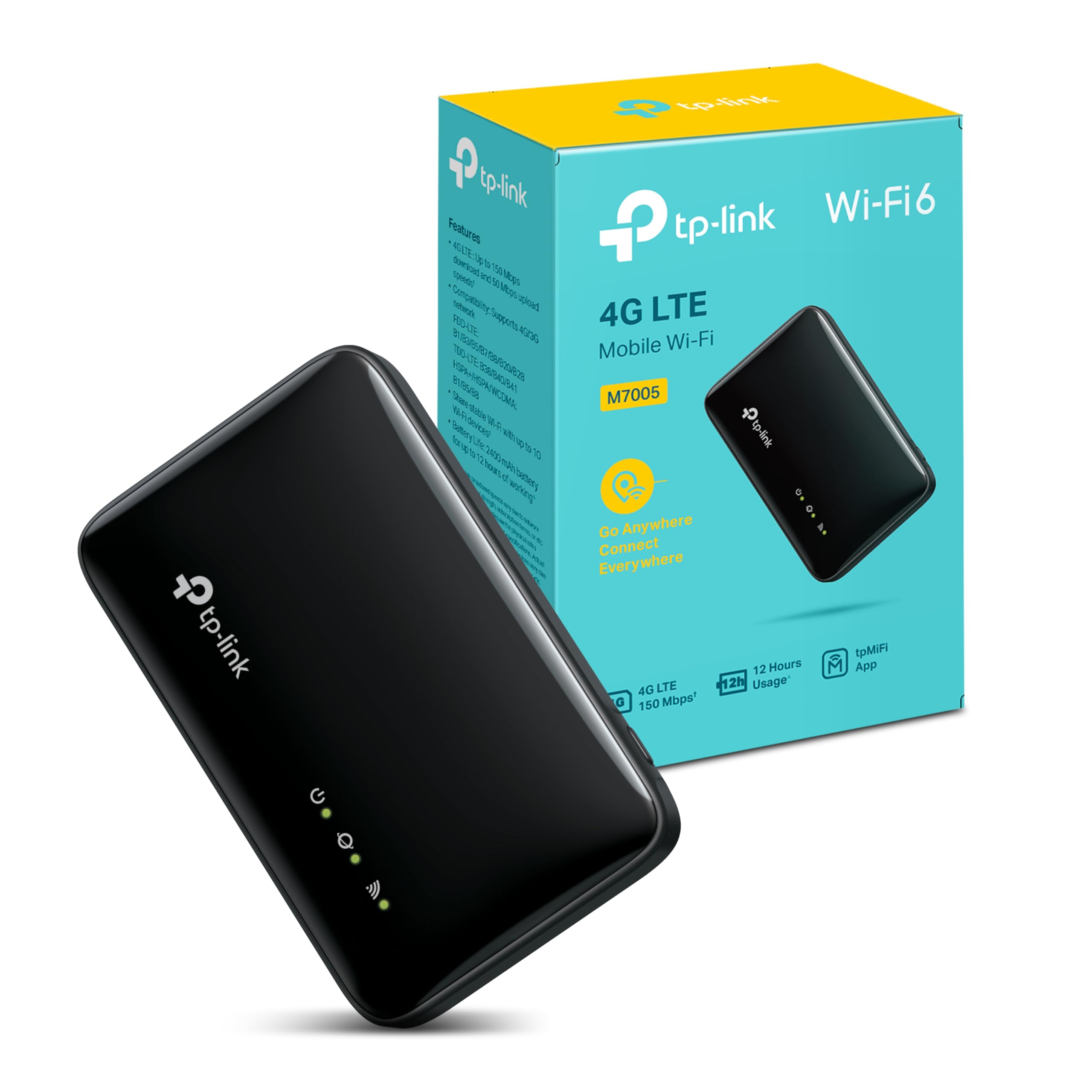 TP-Link M7005 Hotspot Mobile 4G LTE Wi-Fi 6 Batterie 2400 mAh USB-C