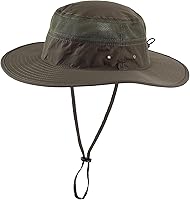 Vista 17 de Home Prefer Sombrero de sol UPF 50+ para hombre, ala ancha, protección UV, sombrero para hombre y mujer, playa, safari, jardinería, golf, pesca