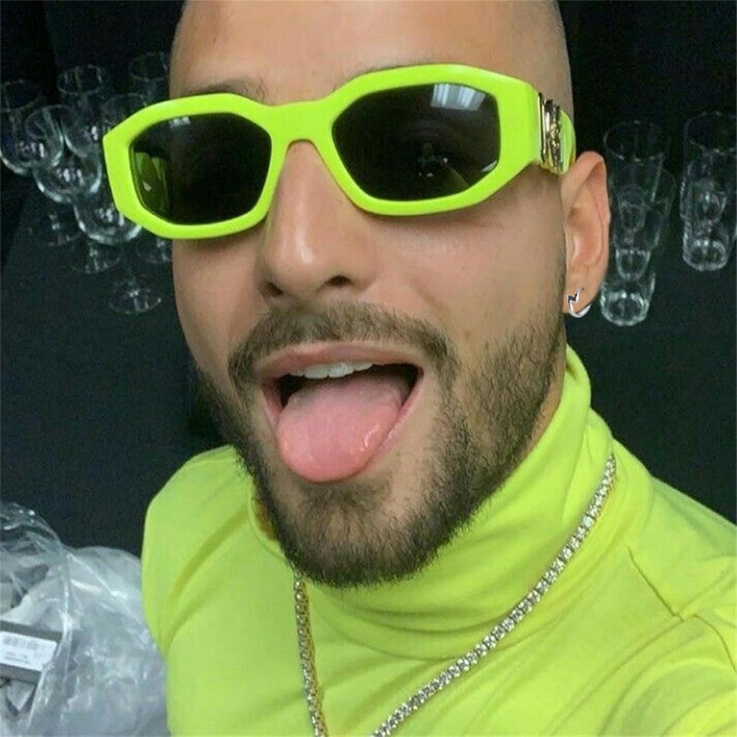 Small Lightning Bolt Earrings for Women Charm Punk Fashion Lightning Hoop Earrings Lightweight Personalized Flash Thunder Hoop Earrings - Image 2