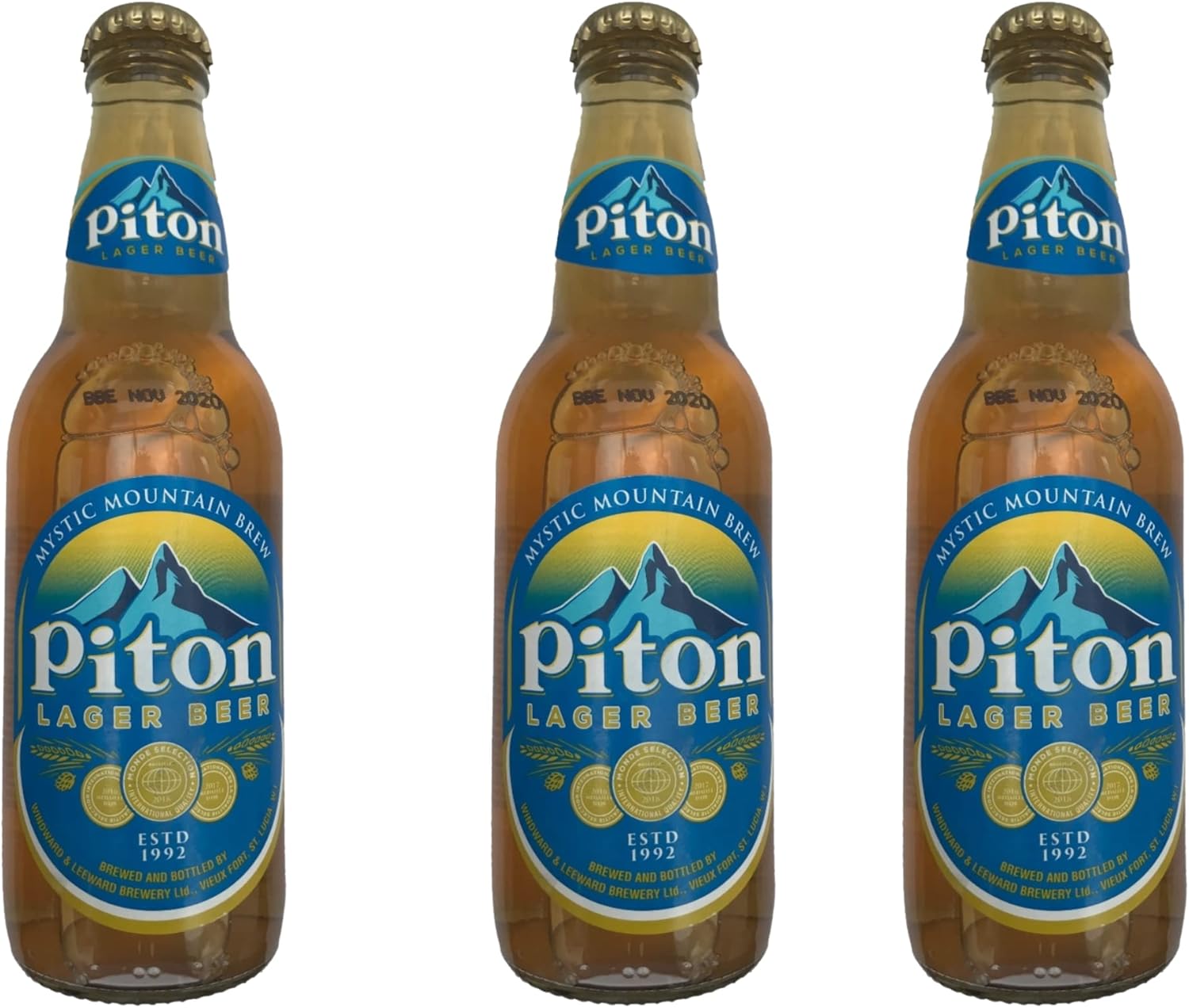 3x Piton Lager Beer (St Lucia) 275ml Amazon.co.uk Grocery