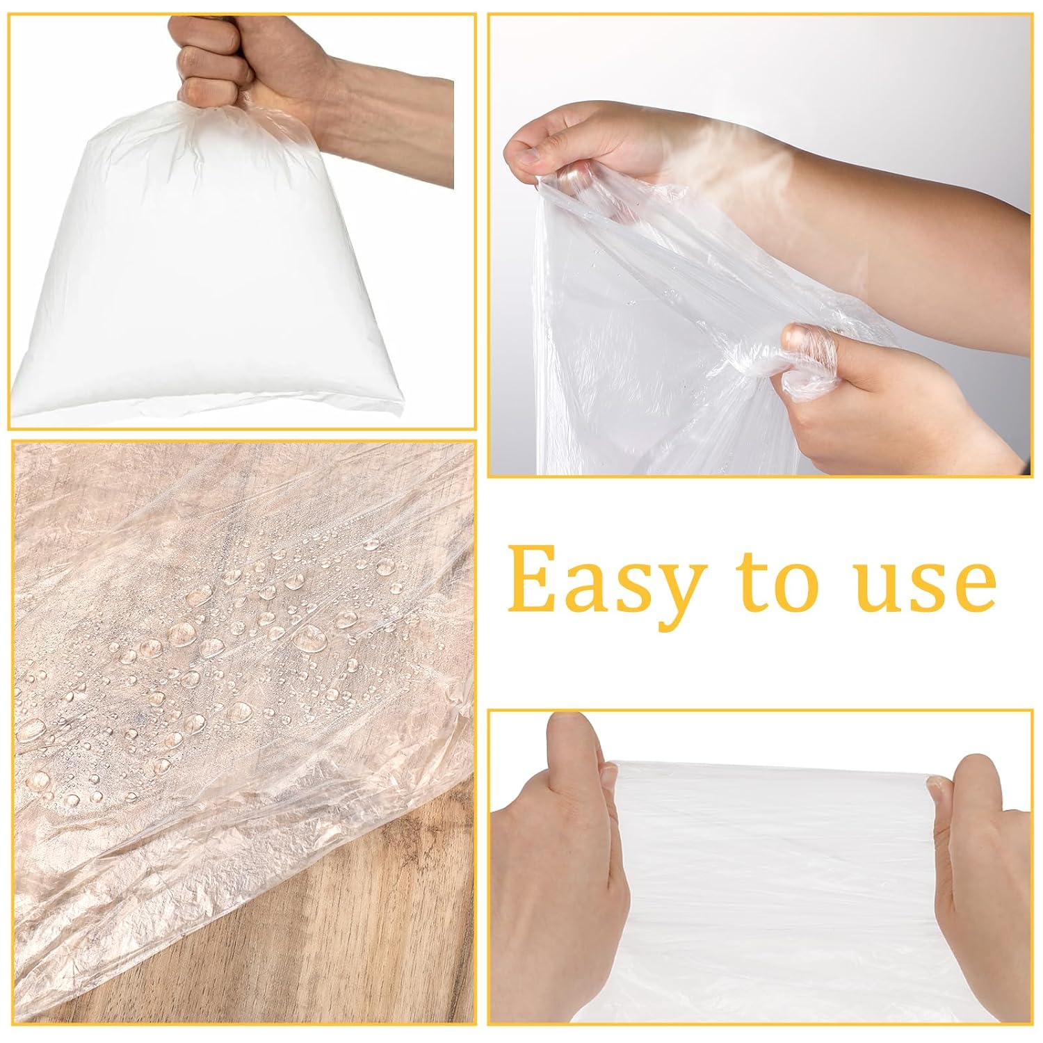 100 Pcs Disposable Foot Tub Liner, Disposable Pedicure Spa Liners Portable Plastic Pedicure Bowl Liners Thin Large Clear Foot Bath Basin Bags for Foot Pedicure Spa Beauty Salon Hotel Home Use