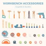 ROBUD Large Wooden Play Tool Workbench Set for Kids Toddlers, Construction Workshop Tool Bench Toys Gift