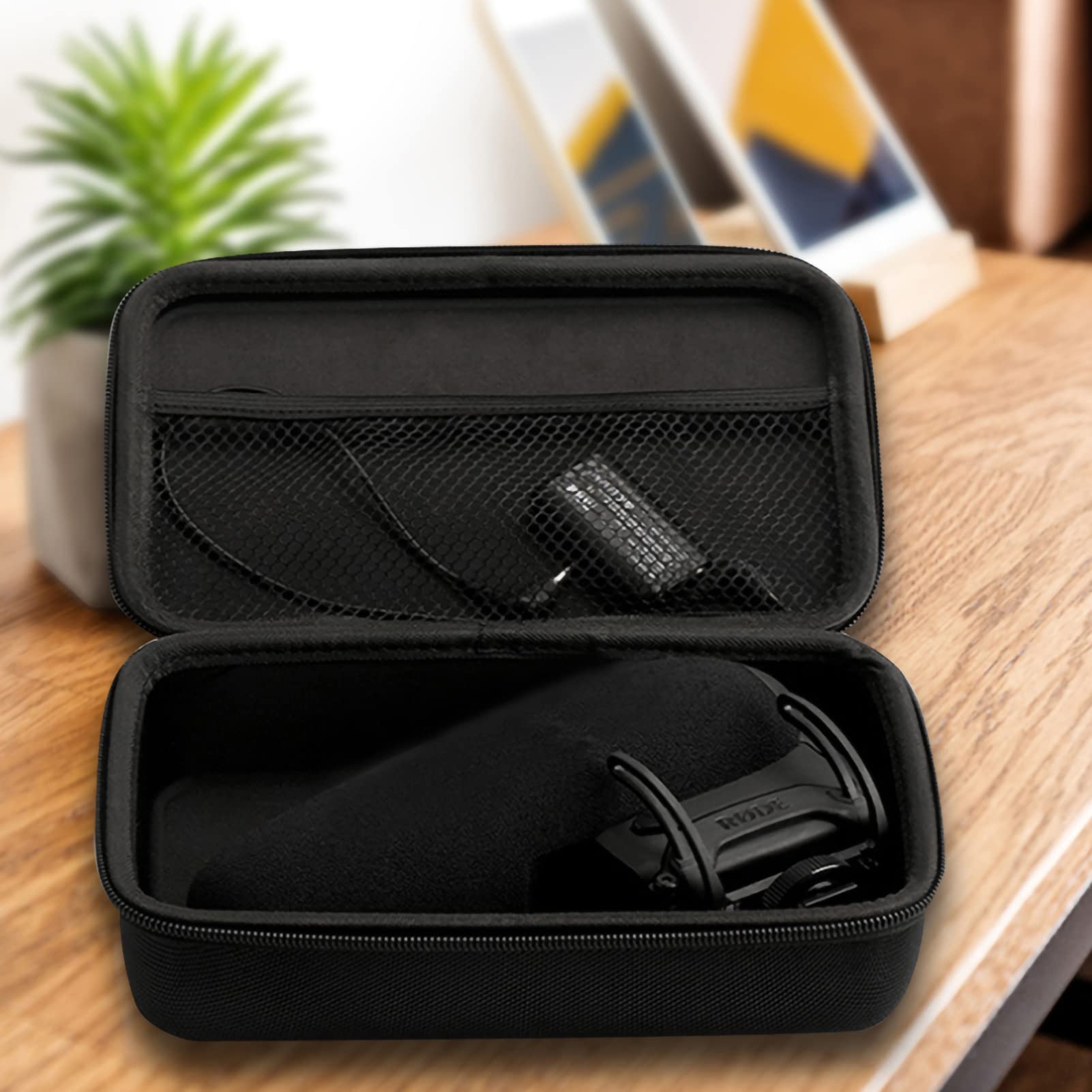 Etui do przechowywania mikrofonu, twardy futerał podróżny na mikrofon ochronny do mikrofonu Rode Video Mic Pro Plus w aparacie, Domyślnie, Kompaktowe
