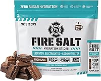Vista 13 de Fire Science - Barras de hidratación con sal de fuego, electrolitos y agua de coco, mezcla de bebida de hidratación con magnesio, potasio y sodio