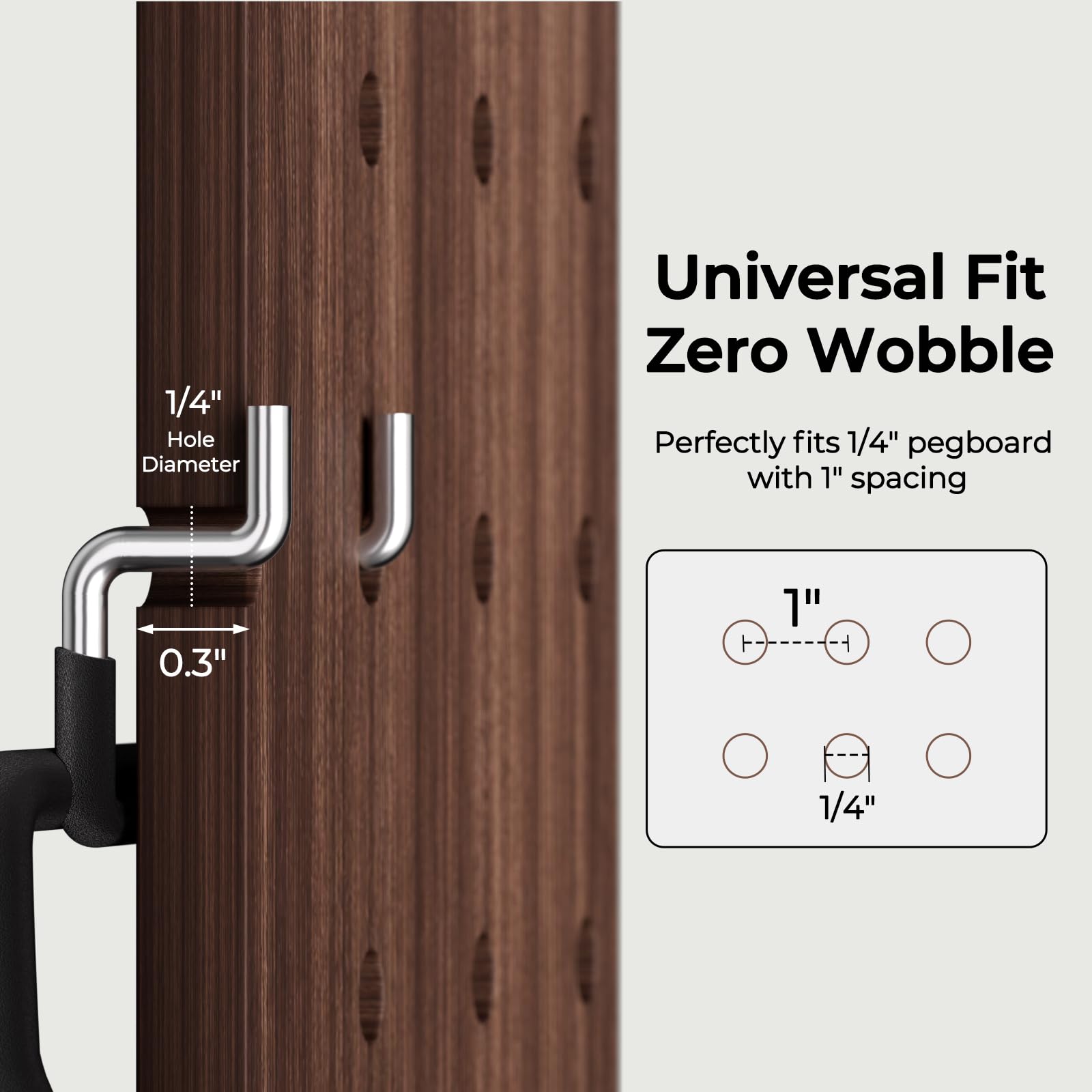 Pegboard Hooks - 10 Pack for Tools & Garage -5