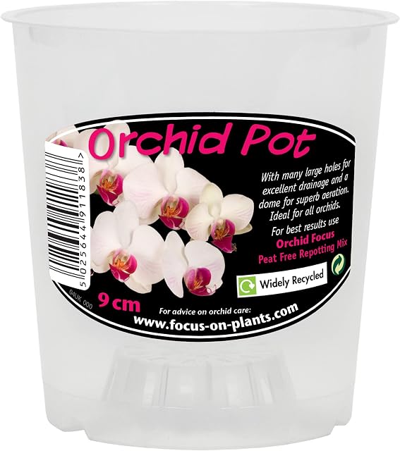 Clear Orchid Pot 9cm
