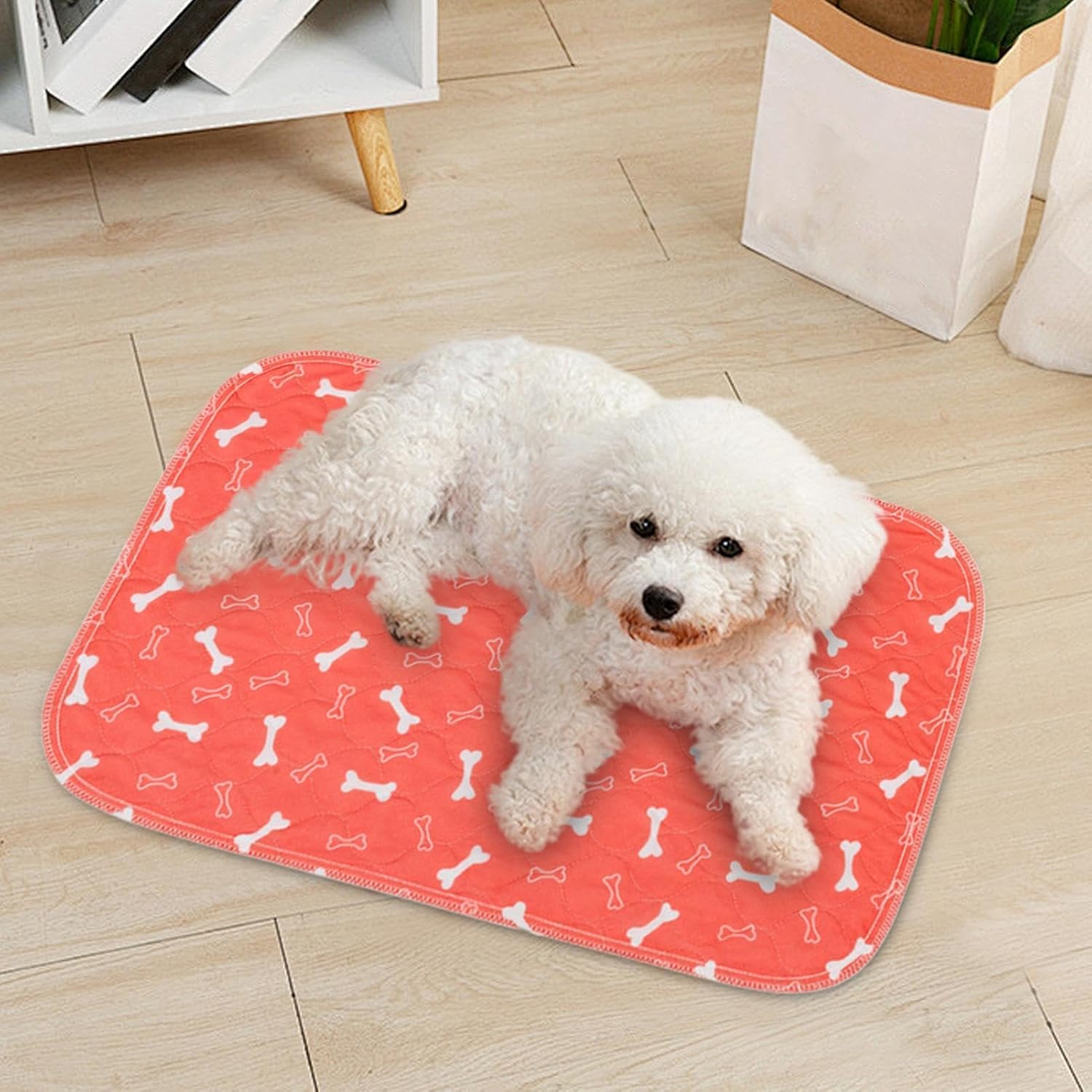 Washable Pee Pads | Reusable Absorbent Mat | Odor Proof Non-Slip Puppy Pee Pads for Dogs | for Training Potty Indoor Crate Balcony Car Kennel Floor
