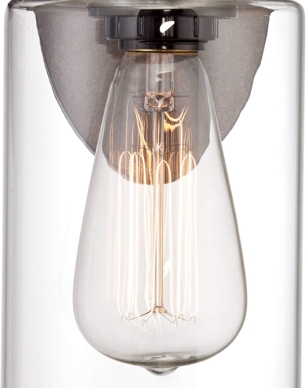 Franklin Iron Works Cloverly Rustic Farmhouse Industrial Wall Light Sconce LED Bronze Hardwired 11 3/4" High Fixture Clear Glass for Bedroom Bathroom Bedside Living Room Home Hallway Dining Kitchen