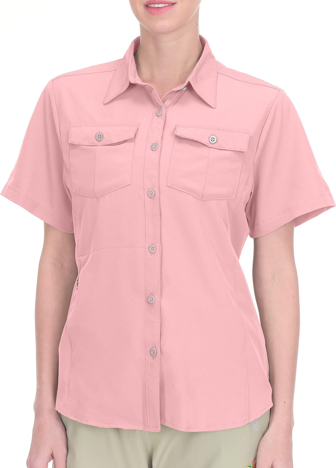 Little Donkey Andy Women's Stretch Quick Dry UPF50+ Short Sleeve Shirt for Hiking, Travel, Camping