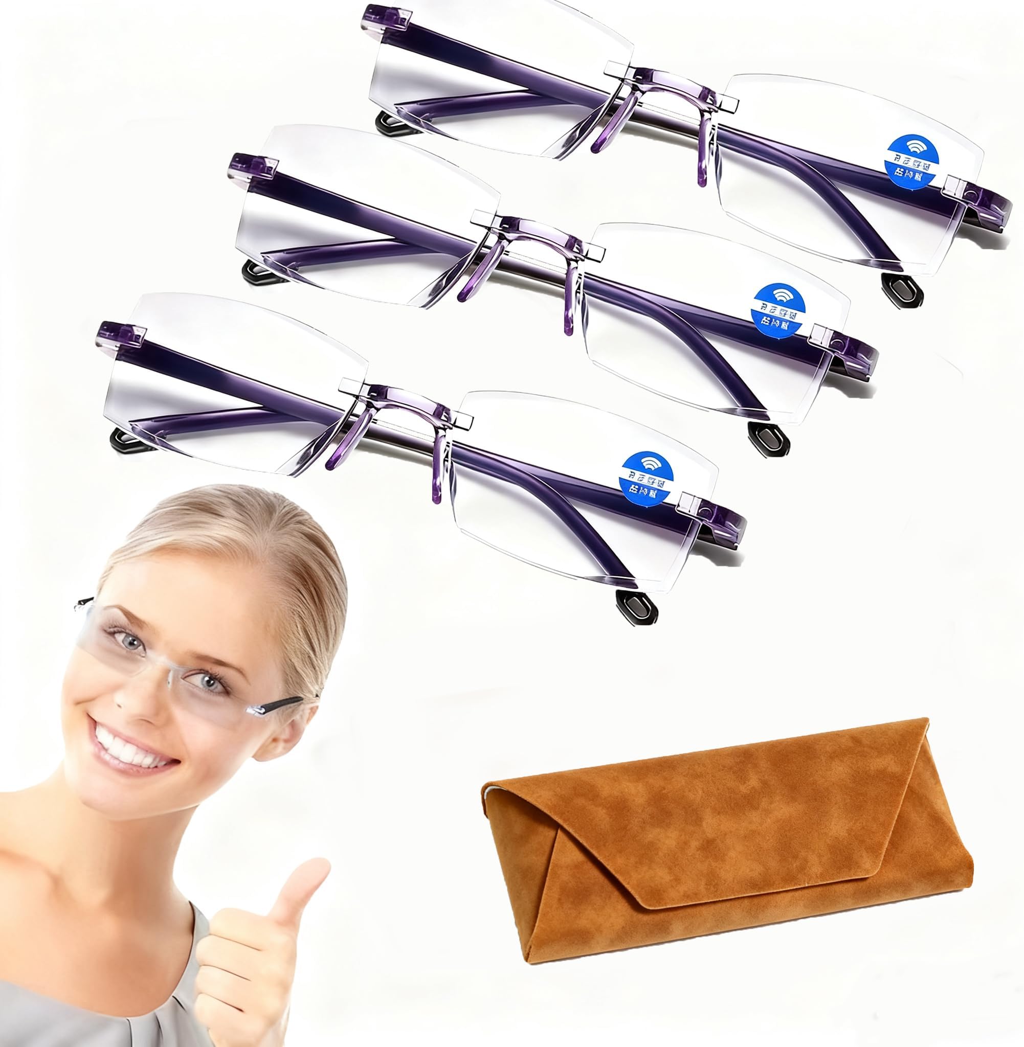 Optic Self Adjusting Glasses For Women & Men, Optic X Self Adjusting Eyeglasses, Auto Focus Reading Glasses