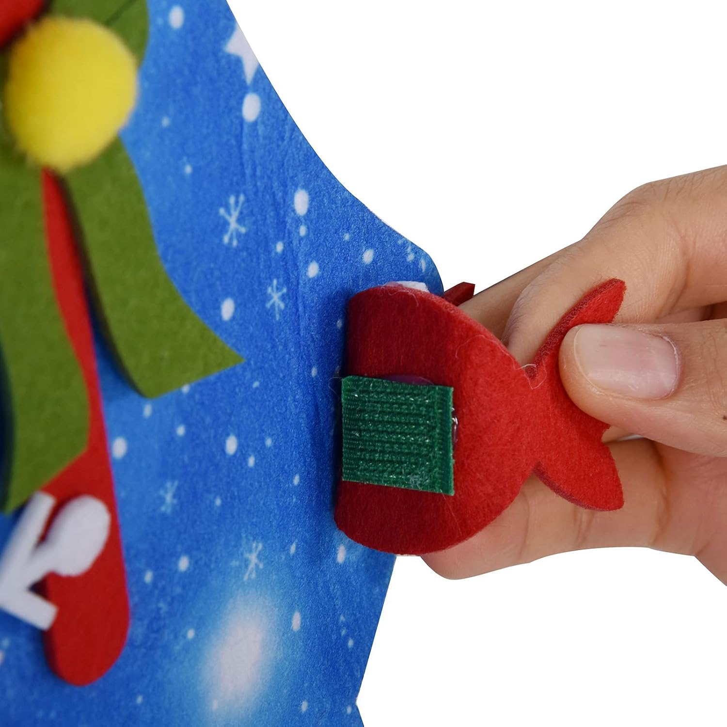 40.6in DIY Felt Christmas Tree Set,Childrens Felt Christmas Tree, Wall Hanging Felt Xmas Christmas Tree with 32pcs Ornaments for Children Home Door Window Christmas, Childrens Felt Christmas Tre