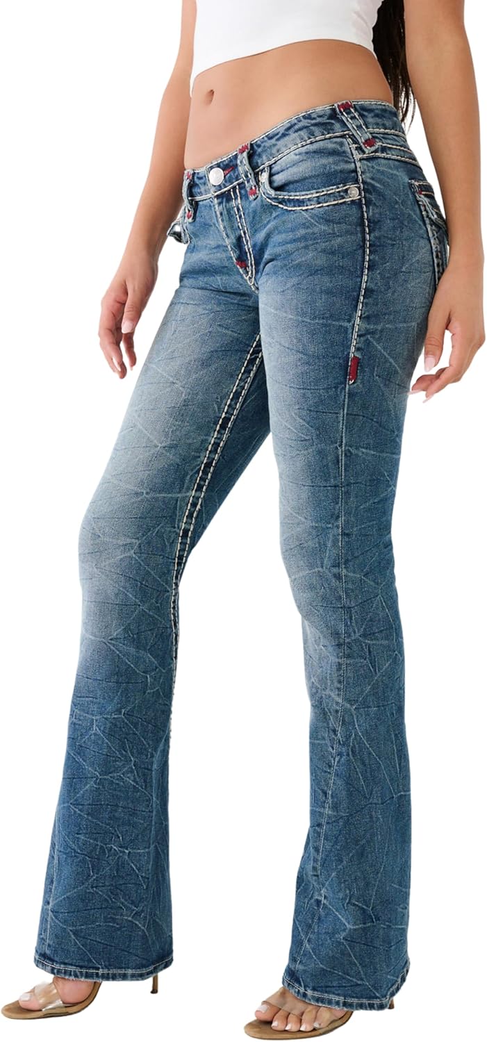 True Religion Women's Joey Low Rise Flare Jean