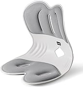 ARAER 姿勢矯正 椅子 骨盤矯正 姿勢サポートチェア 座椅子 腰が痛くならない 高反発メモリー綿 腰当て 姿勢補正 クッション 軽量 持ち運び簡単 人体工学設計 猫背改善 疲れない椅子 (Gray)