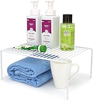 Vista 8 de iPEGTOP Juego de 6 estantes organizadores de armario de cocina, tamaño pequeño de 10.6 x 5.1 pulgadas, estante de alambre de almacenamiento