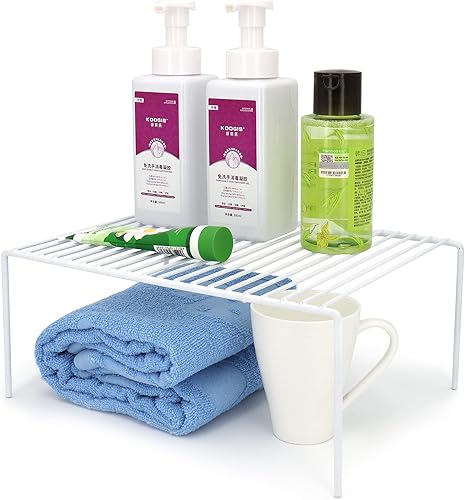 Miniatura 8 de Redrubbit Estante de almacenamiento mediano (13 x 9.4 pulgadas), estante de almacenamiento para encimera de cocina y estante de gabinete a prueba de