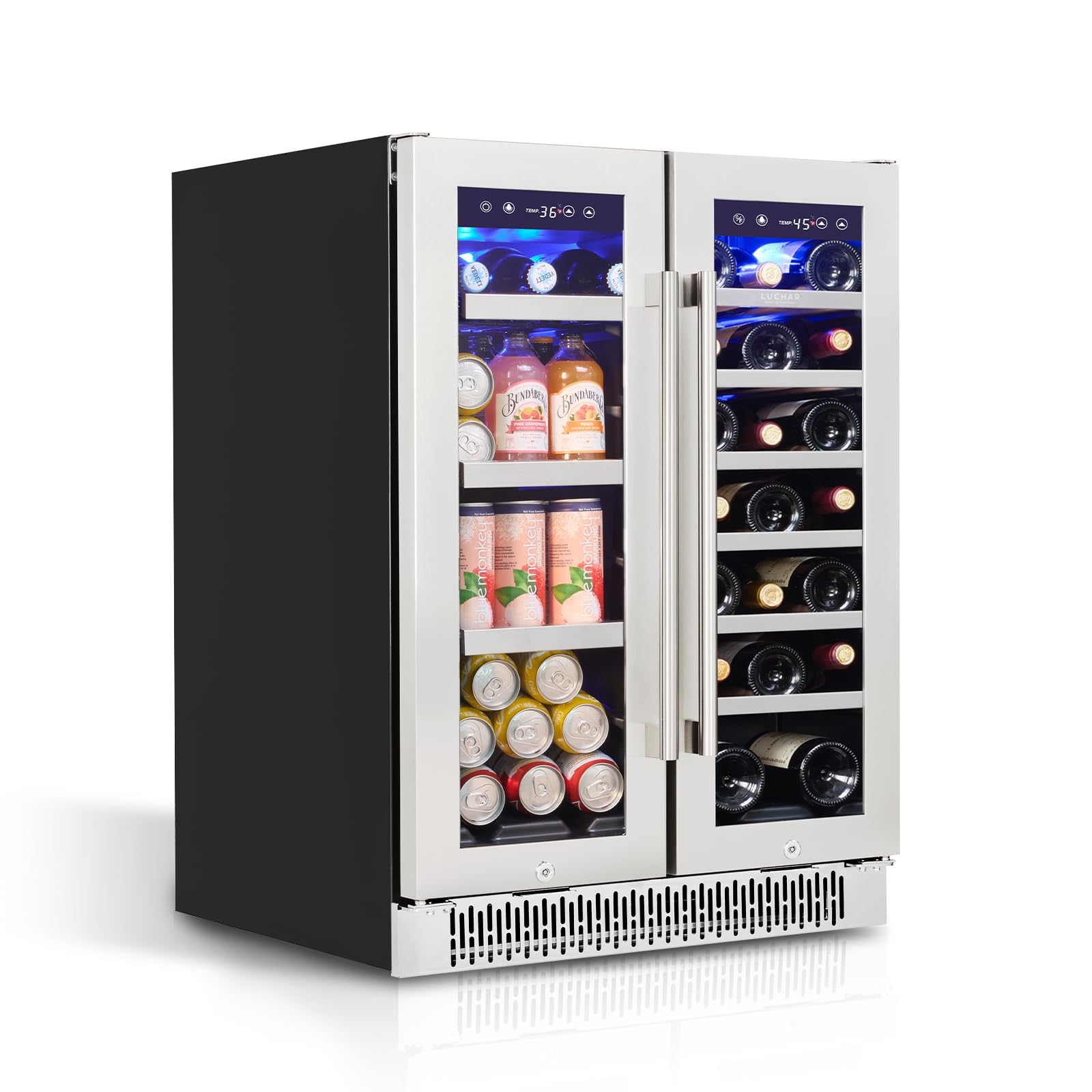 Akicon LC-116A2EQ 4.1 cu ft Beverage Cooler Stainless Steel
