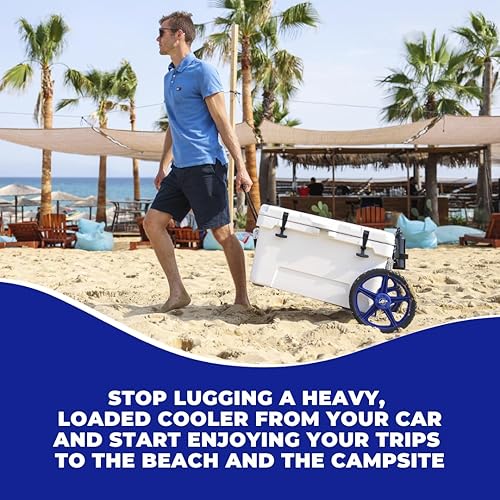 Miniatura 7 de Kit de ruedas más frías para Yeti, RTIC, Igloo y la mayoría de las otras marcas - Carro enfriador - Carro refrigerante - Carro refrigerante - Carro