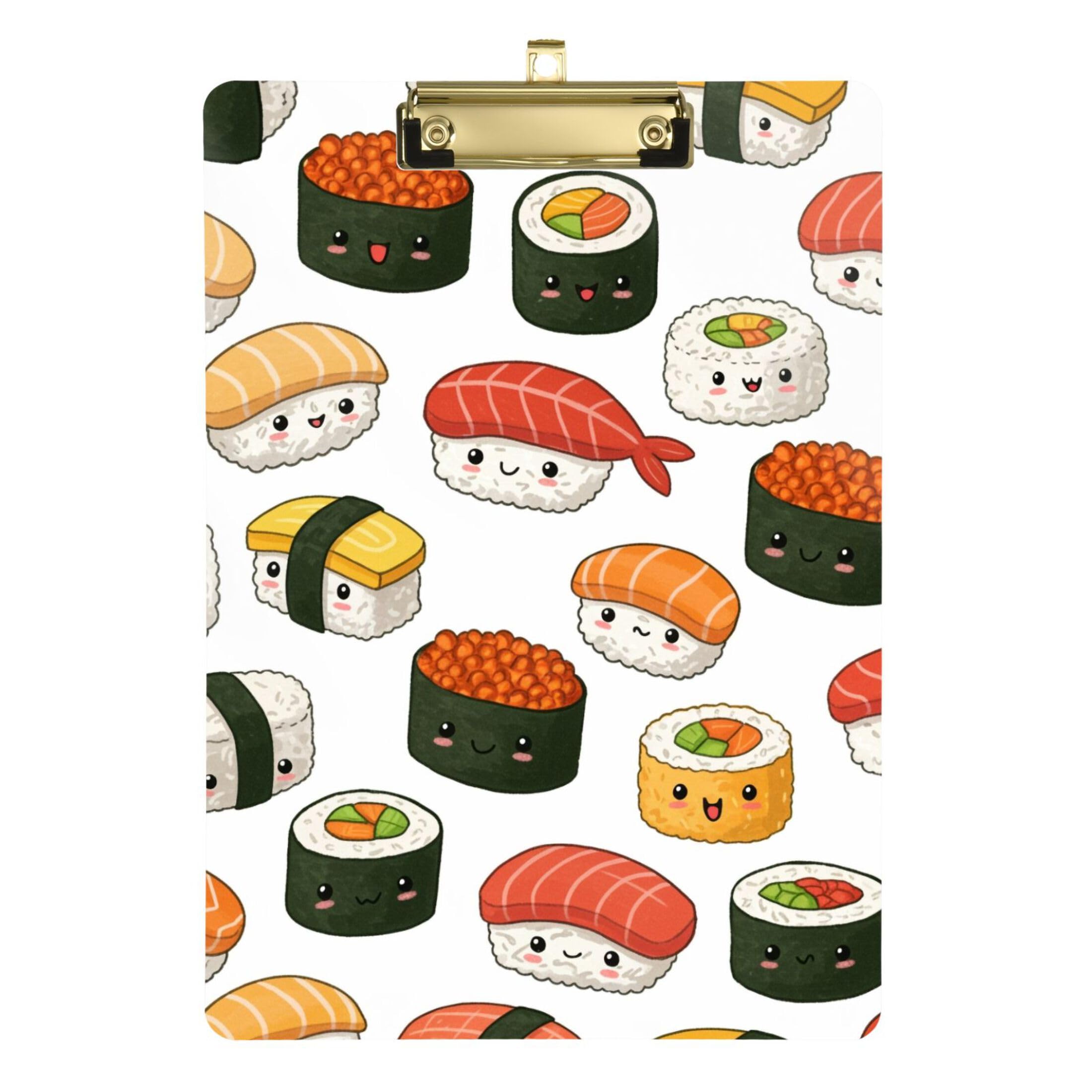 Amazon.com: Takiito Cute Sushi Clipboard with Low Profile Clip, A4