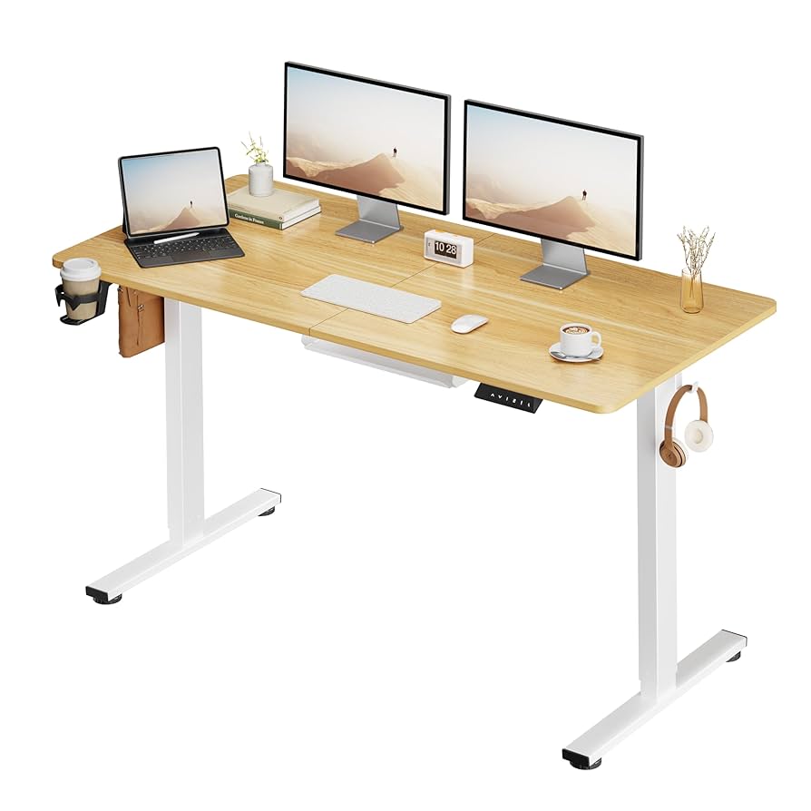 SANODESK 電動昇降式デスク E150 ホワイト Amazon | SANODESK 電動昇降式デスク E150 高さ調節デスク