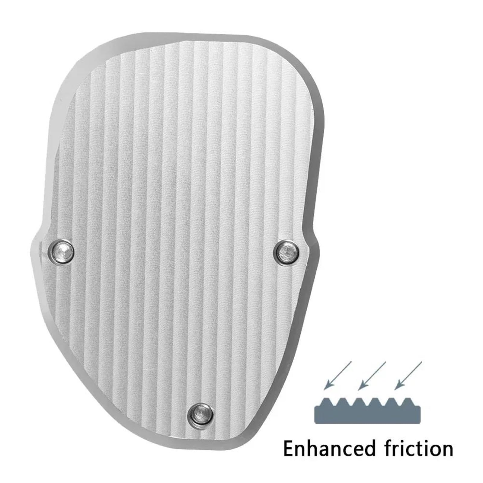 Rivestimenti Laterali Moto Cavalletto Cavalletto Laterale Piede Ingranditore Piastra di Estensione Pad per B&MW per T Racer per Scrambler 2017-2023(Argento)