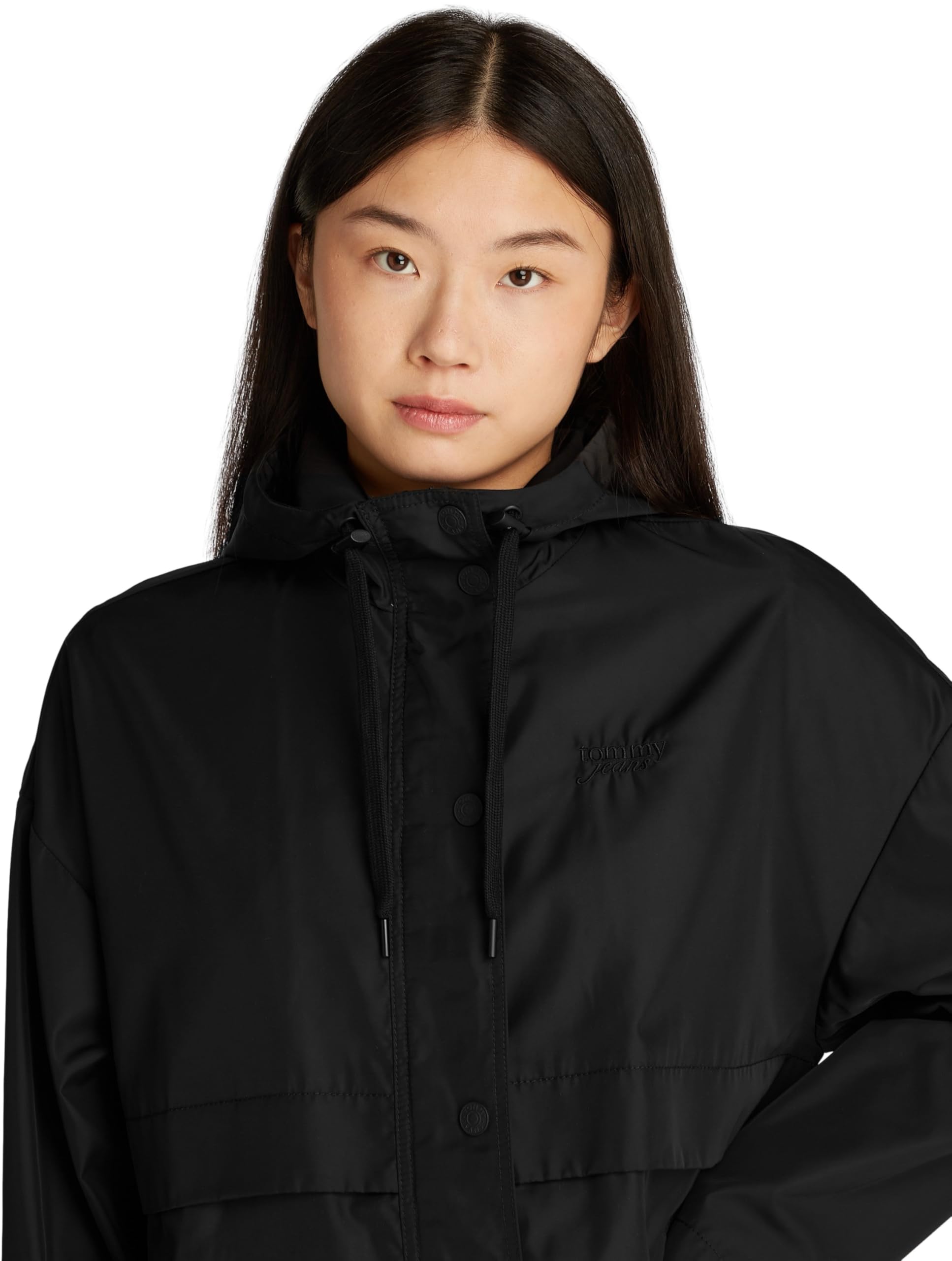 Tommy Jeans Cortavientos Mujer Oversized con capucha