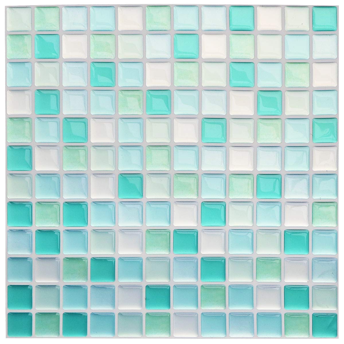 Buy Yoillione3D Mosaic Tile Sticker Removable Wallpaper Tile Blue, 3D