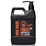 GIBS Man Wash 3 in 1 (Beard, Hair & Body) for Men with Tea Tree Oil, Travel Size, Liter