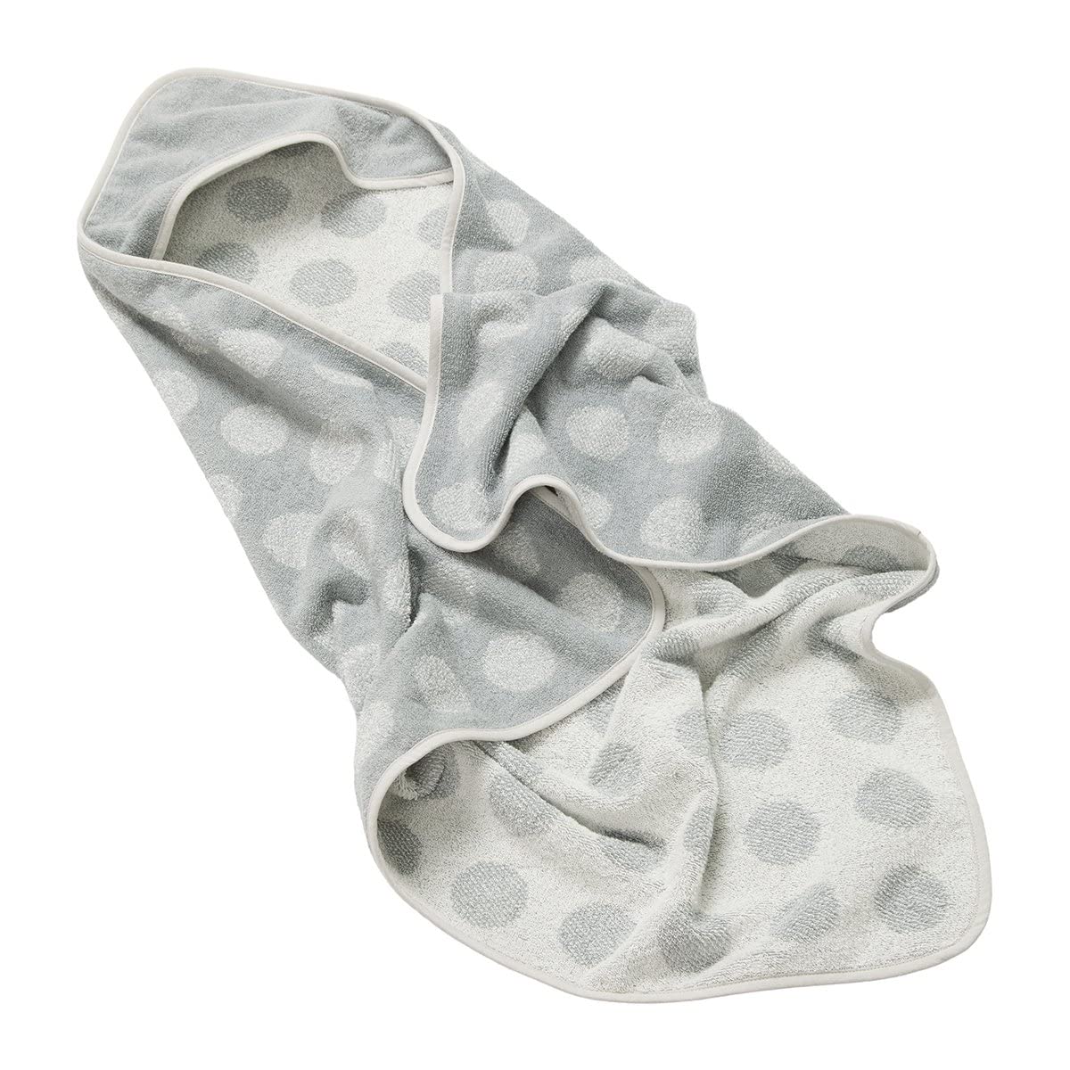 Leander Materassino fasciatoio Matty grigio perla + felpa con cappuccio (panno da bagno) + topper grigio freddo