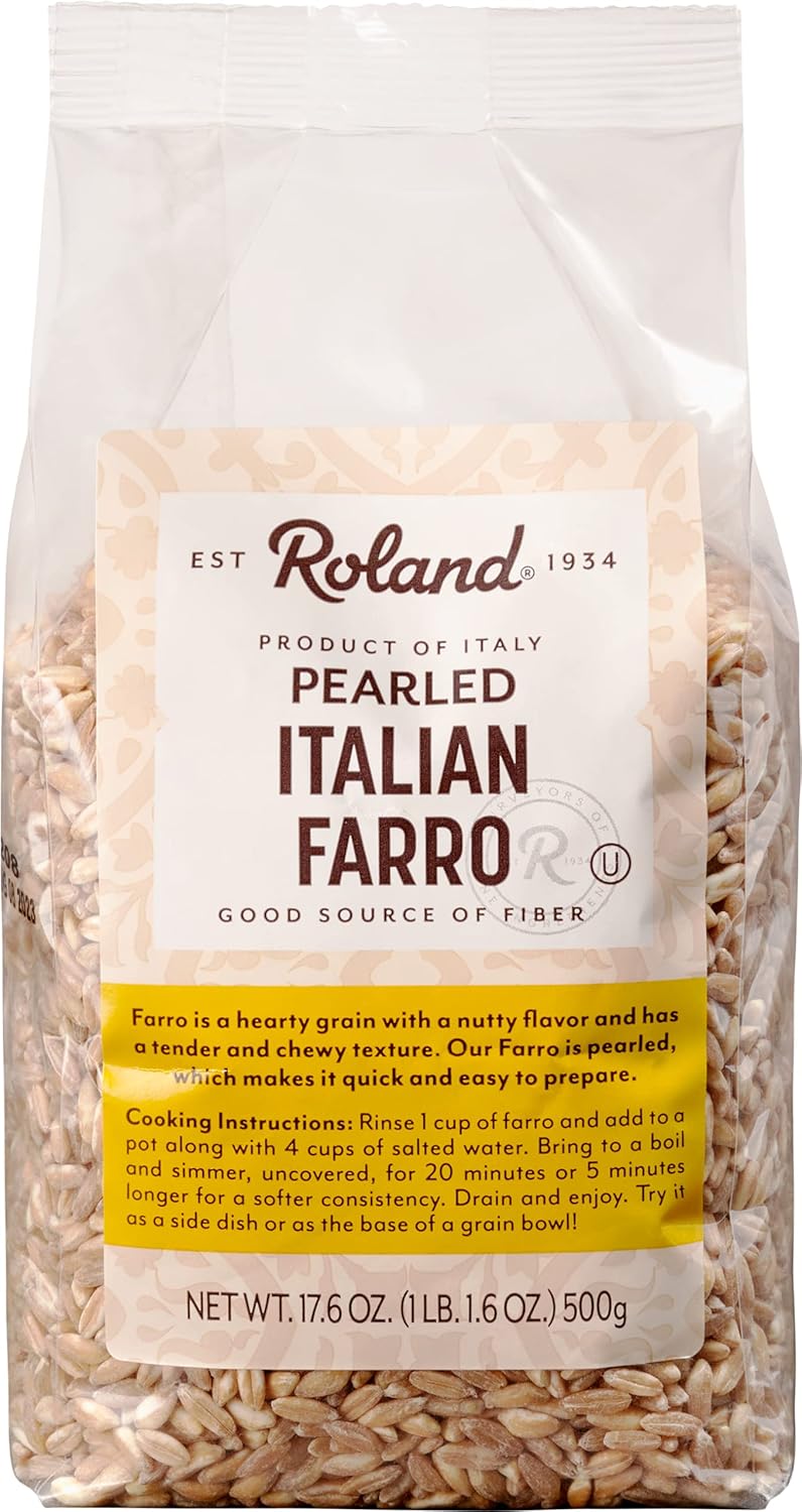 Roland Foods Italian Farro, Pearled, 17.6 Ounce Grocery