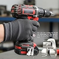 Vista 4 de 8 piezas 633586002 Clip de cinturón de repuesto para herramientas Ryobi Ridgid de 18 V, gancho de cinturón de acero inoxidable 304, se adapta a