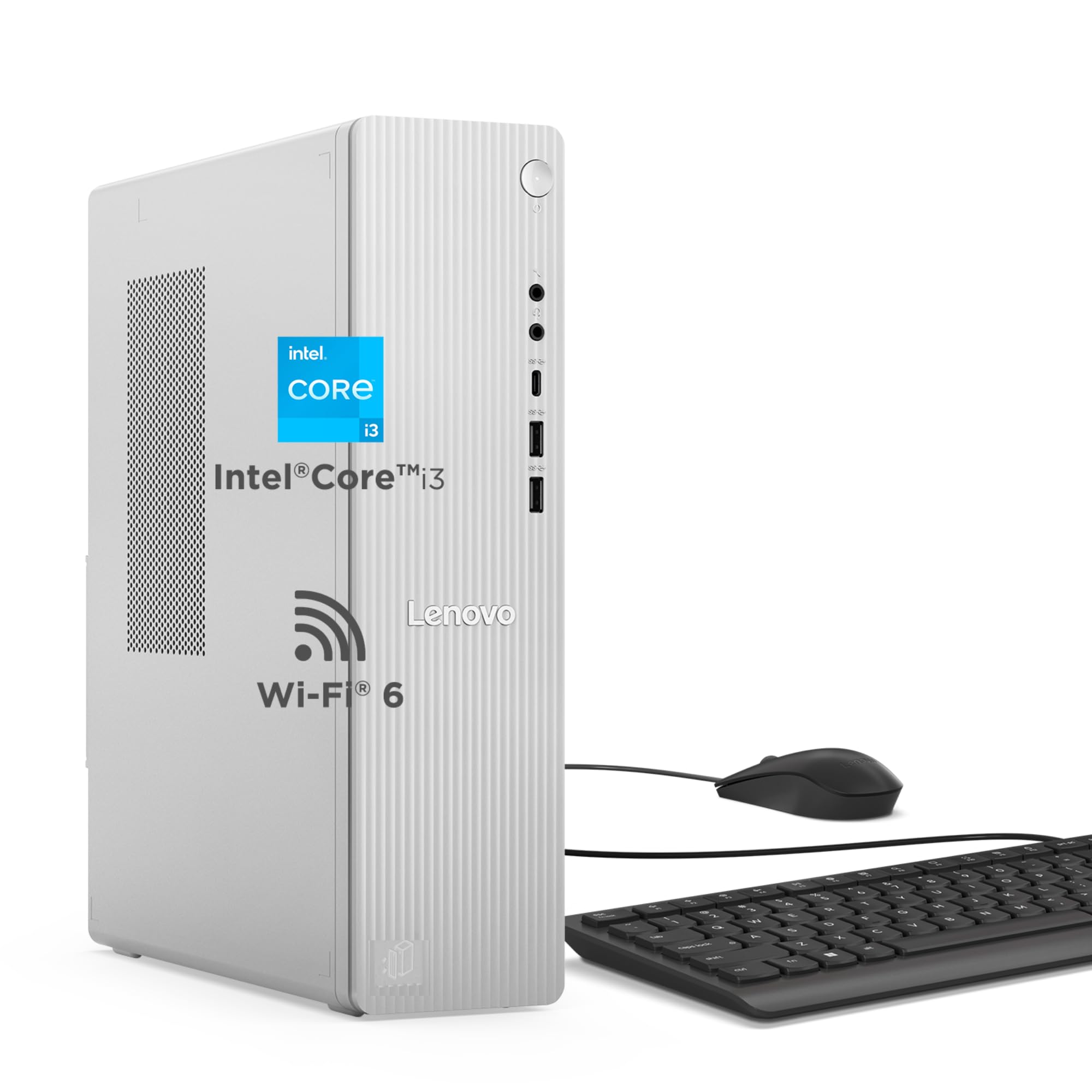 Lenovo IdeaCentre Tower 13th Gen Core i3-13100 (8GB RAM/512GB SSD/Interated Intel UHD Graphics 730/Wifi 6/Bluetooth 5.2/USB Calliope Keyboard & Mouse, Black/Grey), 90XS0014IN-image-11