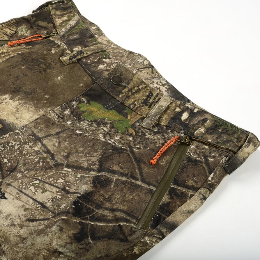 Realtree APX Camouflage Men’s 6 Pocket Cargo Pants – UPF 30+, Moisture-Wicking, Odor Control, Outdoor Hunting Pants - Image 3