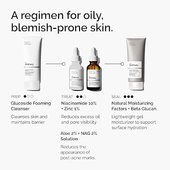 The Ordinary Aloe 2% + NAG 2% Solution, Soothes Skin and Targets Post-Acne Marks, 1 Fl Oz