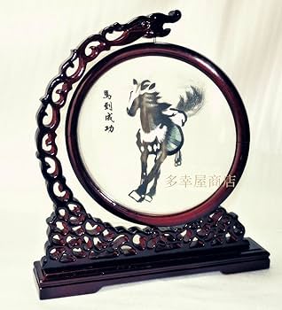 Amazon.co.jp: 蘇州両面刺繍置物・中国伝統工芸品・中国のお土産