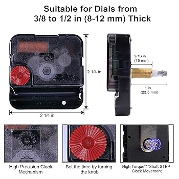 Amazon.com: EMOON High Torque Long Shaft Clock Mechanism Kit