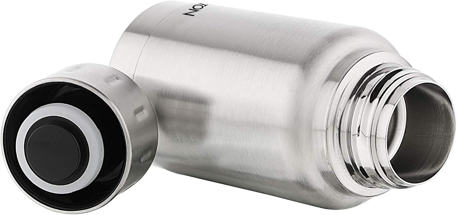 Milton Elfin 300 Thermosteel 24 Hours Hot & Cold Water Flask, 300ml, Silver | Leak-Proof | Easy to Carry | Office & Travel Flask